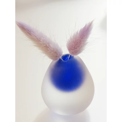 BLUE EGG VASE