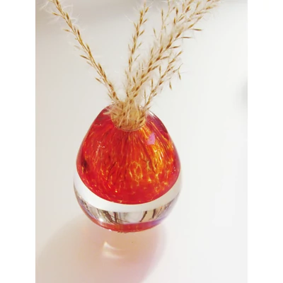 RED EGG VASE