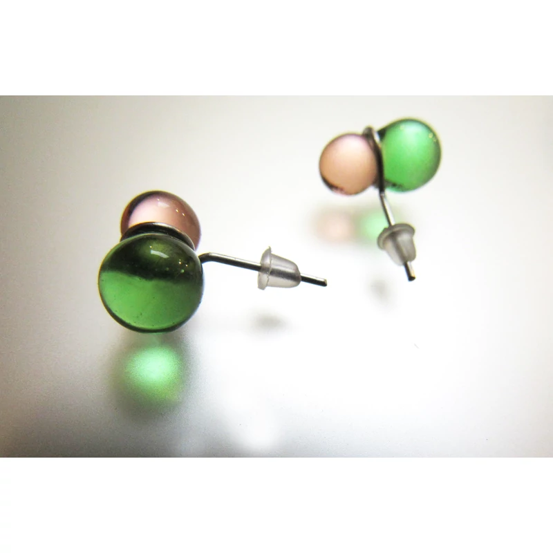 GREEN BALLOON EARRING
