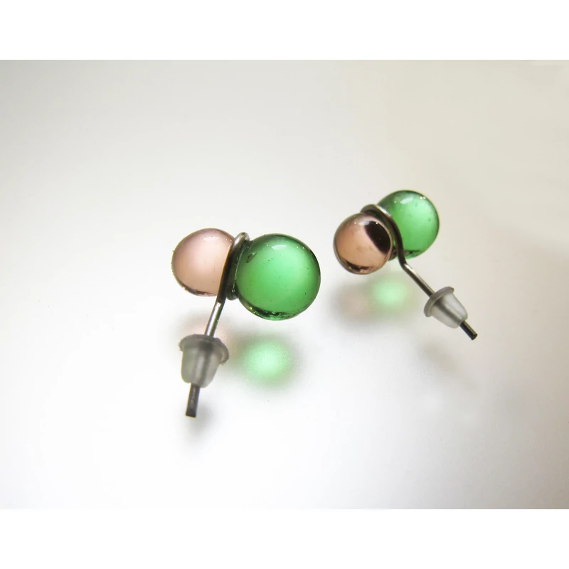 GREEN BALLOON EARRING