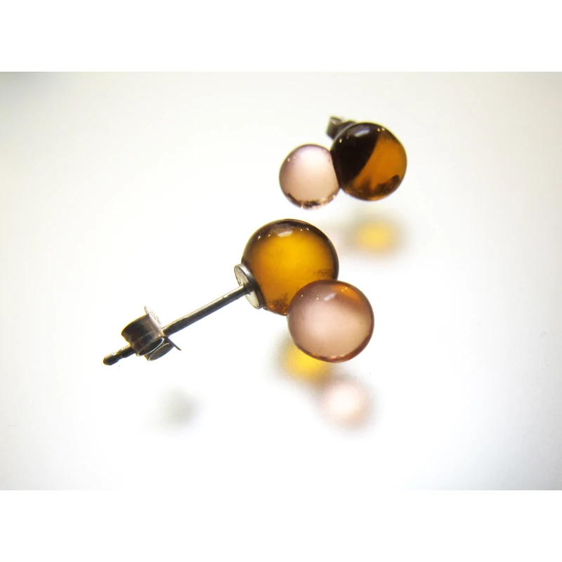 ORANGE BALLOON EARRING