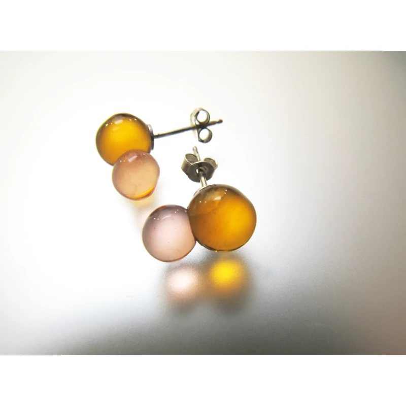 ORANGE BALLOON EARRING