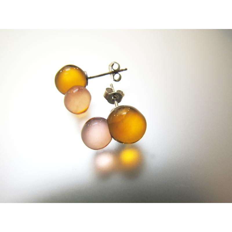 ORANGE BALLOON EARRING