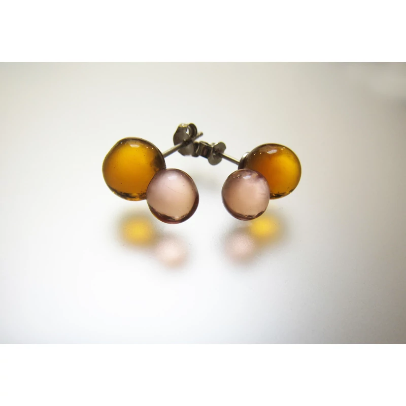 ORANGE BALLOON EARRING